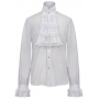 White Ruffle Shirt - Mens Halloween Costumes